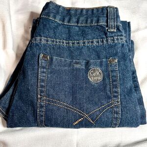 Vintage C&K Jeans Blue Denim Straight Leg 30x30 Western Pocket Details